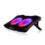 S&uuml;learvuti jahutusalus MODECOM CF18 vaikselt t&ouml;&ouml;tava ventilaatori ja RGB valgustusega