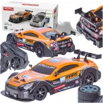 Puldiga juhitav driftimisauto LED-tulede, suitsuefektiga, 1:16