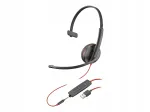 Juhtmega k&otilde;rvaklapid HP Poly Blackwire 3215 USB-A-ga