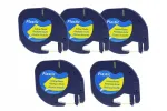 DYMO LetraTag liimlint, 12 mm x 4 m, kollane, 5 tk., LT-91202 S0721570