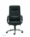 Nahkanne tugitool LINEA LE01, must, Nowy Styl, Multiblock