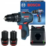 Kruvikeeraja BOSCH GSB 12V-30, 2x2,0 Ah, harjadeta