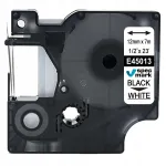 DYMO 45013 kleeplint, valge musta tekstiga, 12 mm x 7 m, sobib LM160, LM280-le