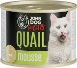JOHN DOG m&auml;rg ulukiliha kassitoit vutipulga lisandiga, 200 g