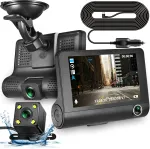Auto DVR monitor kolme Full HD kaameraga ees-, taga- ja lisakaamera