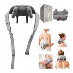 Kaela ja selja massaažimasin SHIATSU, juhtmevaba, k&uuml;ttetoitega