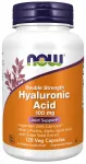 Toidulisand NOW Foods H&uuml;aluroonhape 100mg, 120 kapslit