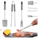 Grillitarvikute komplekt, 3 osa, teras