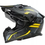 Mootorratturi kiiver O'Neal Asrs, must-hall, suurus S (55-56 cm)