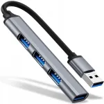 USB jagaja, 4 pesa (1x USB 3.0, 3x USB 2.0), &otilde;huke, arvutile ja s&uuml;learvutile
