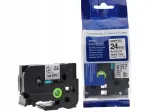 Kleepuv teip Brother TZE-251, 24 mm, must tekst valgel taustal, 8 m