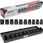 Tagumise v&otilde;tmeotsiku komplekt YATO AS-DRIVE 1/2", 10 osa
