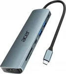 USB jagaja Acer 7in1 ODK360, USB-C, HDMI 4K dokkimisjaam