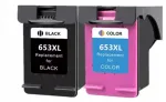 Tindikassetid HP 653XL, must ja v&auml;rviline, sobivad Advantage 6075, 6076, 2375 printeritele