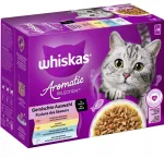 WHISKAS Aromatic Selection m&auml;rg kassitoit, 12 x 85 g
