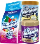 Pesupulber v&auml;rvilisele pesule Waschkonig, 7,2 kg ja plekieemaldaja