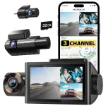 Auto kaamera WOLFBOX 3-kanaliline 4K WiFi GPS &ouml;&ouml;n&auml;gemine 512GB