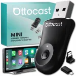 Auto adapter Ottocast Mini CA505-T juhtmevaba CarPlay ja Android Autoga