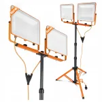 LED halogeen ehitusprožektor jalaga, 2x 100W, 10000 lm