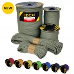 Paracord n&ouml;&ouml;r EDCX 4 mm, 100 m, hele khaki, valmistatud Poolas