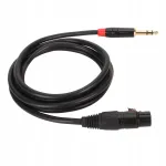 2 m XLR kuni 1/4 tolli TRS VD mikrofoni kaabel