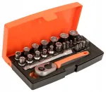 V&otilde;tmete ja otsakute komplekt 1/4" 25 tk padruniga Bacho SL25