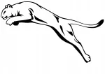 Kleebis PUMA autole, s&uuml;learvutile v&otilde;i kiivrile, 12 x 20,1 cm