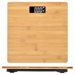 Elektroonilised bambusest vannitoa kaalud, kuni 180 kg, LCD-ekraaniga