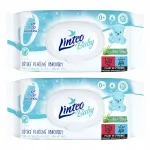 LINTEO Baby laste niisked salvr&auml;tikud aloe, 80 tk x 2