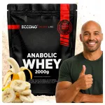 ECCONO Anabolic Whey Protein valgupulber 2000g banaanil&otilde;hnaline