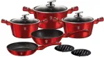 Berlinger Haus Burgundy Line 10-osaline pottide komplekt BH-1222N