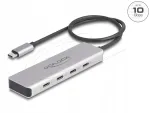 Delock 64235 USB jagaja, 4x USB-C pesa, USB-C PD 85W, 10 Gbps