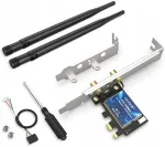 Traadita v&otilde;rgukaart EDUP WiFi ja Bluetooth 4.1-ga, 1200 Mb/s, PCIe