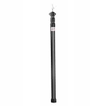 Alumiiniumist reguleeritavad telgistangid, mustad, 2,35 m