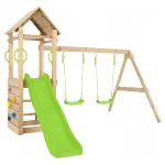 Puidust m&auml;ngukomplekt TP Toys: liu, 2 kiikku, liivakast