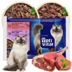 OptiVital m&auml;rg kassitoit lambaliha ja veiselihaga, 4 x 85 g