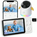 IP video monitor WiFi, p&ouml;&ouml;ratav, temperatuuriandur, 3MP