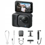 Insta360 GO Ultra Creator komplekt must 4K UHD tegevuskaamera