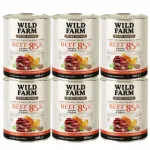 WILD FARM Pure Mono Beef koeratoit veiselihaga, 6 x 800 g