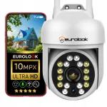 V&auml;line p&ouml;&ouml;ratav 10MP 4K Ultra HD IP WiFi kaamera suumiga ja mikrofoniga, rakenduse juhtimine