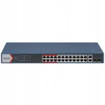 PoE toiteplokk, 24 porti, 370W, kuni 30W porti kohta, IP kaameratele rack-montaažiks