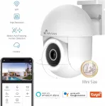 NIVIAN 2K 3MP WiFi PTZ-kaamera 360&deg; &ouml;ise n&auml;gemise ja helij&auml;lgimisega