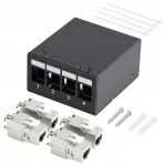 V&otilde;rgutahvel CAT 7, 4 RJ45 porti, varjestatud, 10 Gb/s