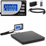 T&ouml;&ouml;stuslikud pakis kaalud SBS 200 kg/50 g LCD USB 300x300x35 mm