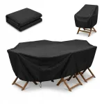 Aiatarvete kate, veekindel, 250x210x90 cm, must, tugevast Oxford kangast