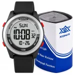 Digitaalne kell Xonix must 10 ATM LCD &auml;ratuskell, stopper WR BBU 007