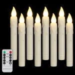 LED k&uuml;&uuml;nal kaugjuhtimispuldi, taimeri ja sooja valge valgusega, 17 cm