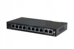 VONT-SP2108 l&uuml;liti, 8 PoE/PoE+ Gigabit Ethernet porti, 2 lisage GE porti