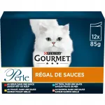 Gourmet Pearl Regal Cat Sauce m&auml;rg kassi toit veise-, kana-, tuuni-, l&otilde;helihaga 12x85g