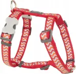 Red Dingo Ziggy Red reflekteerivad koera rakmed, 12 mm, kaelav&ouml;&ouml;&uuml;mberm&otilde;&otilde;t 30-44 cm
